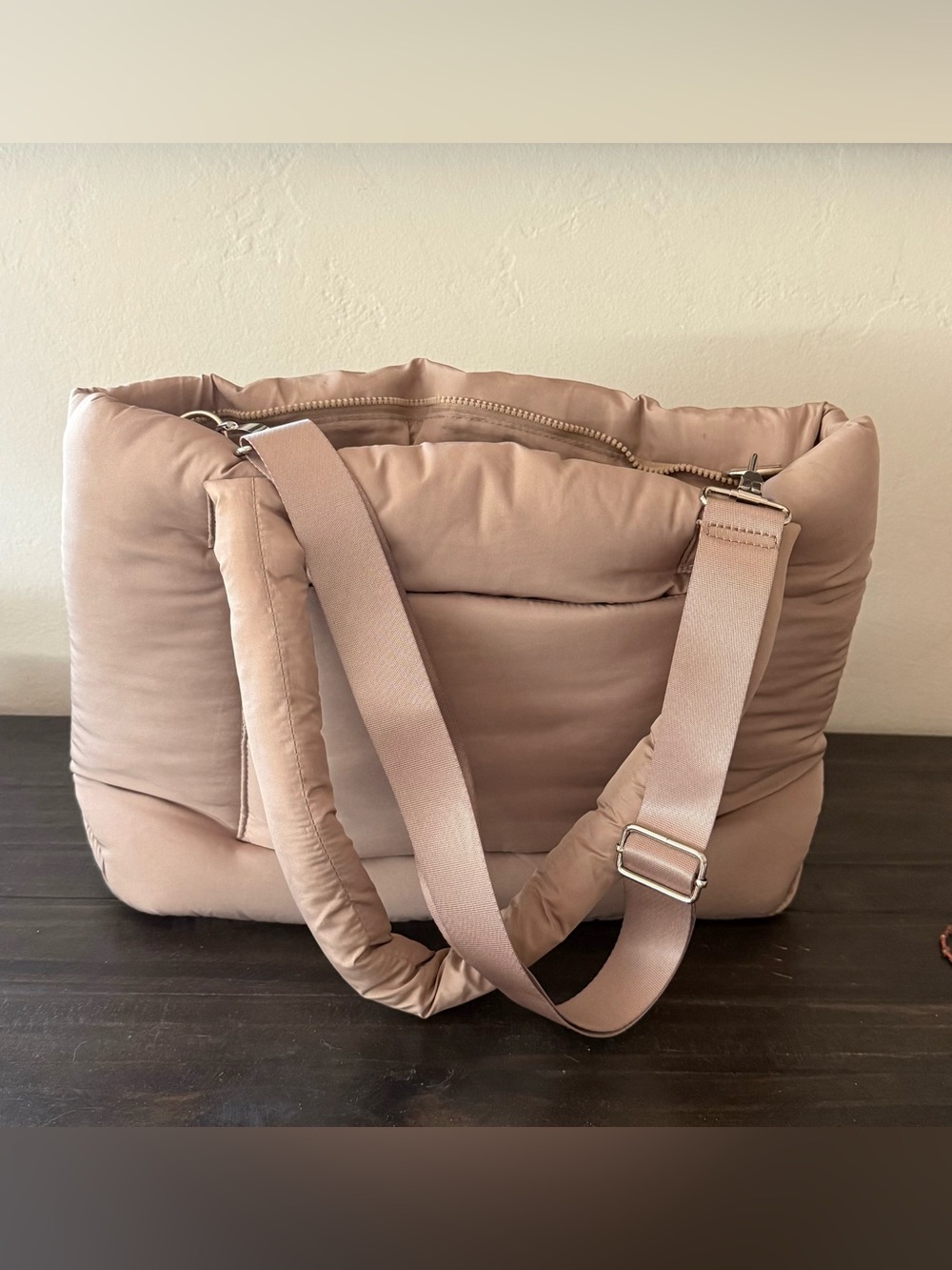 Wilo Padded Tote Bag in Blush - Picture 4 of 6